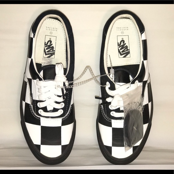 Vans Men xo Barneys New York Checkered White Black - Picture 5 of 6